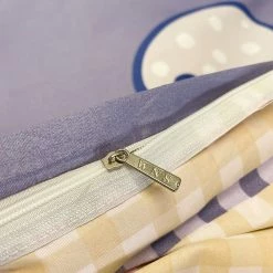 Home Decor Strawberry White Bear Space Purple Ube Bedding Set Bedding Sets