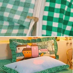 Home Decor Mosaic Buildings Bedding Set