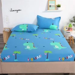Home Decor T-rex Dino Cotton Fitted Sheet