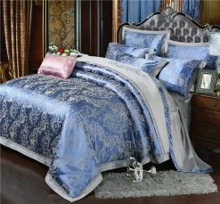 Home Decor Bedding Sets Royal Floral Satin Jacquard Embroidery Cotton Bedding Set 34 Home Decor Bedding Sets Royal Floral Satin Jacquard Embroidery Cotton Bedding Set