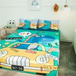 Home Decor Fast And Furiousss Dino Cotton Fitted Sheet Bed Sheets