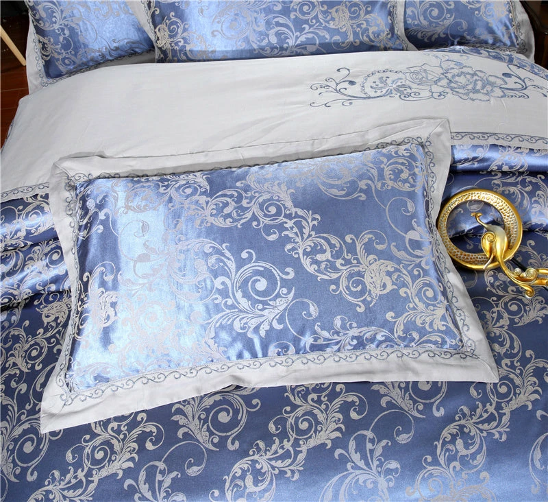 Home Decor Bedding Sets Royal Floral Satin Jacquard Embroidery Cotton Bedding Set 17 Home Decor Bedding Sets Royal Floral Satin Jacquard Embroidery Cotton Bedding Set
