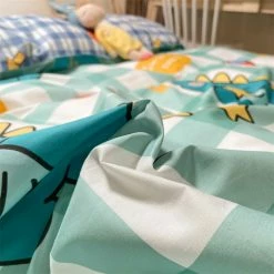 Home Decor Kawaiies BBT Dino Im So Cute Cotton Fitted Sheet