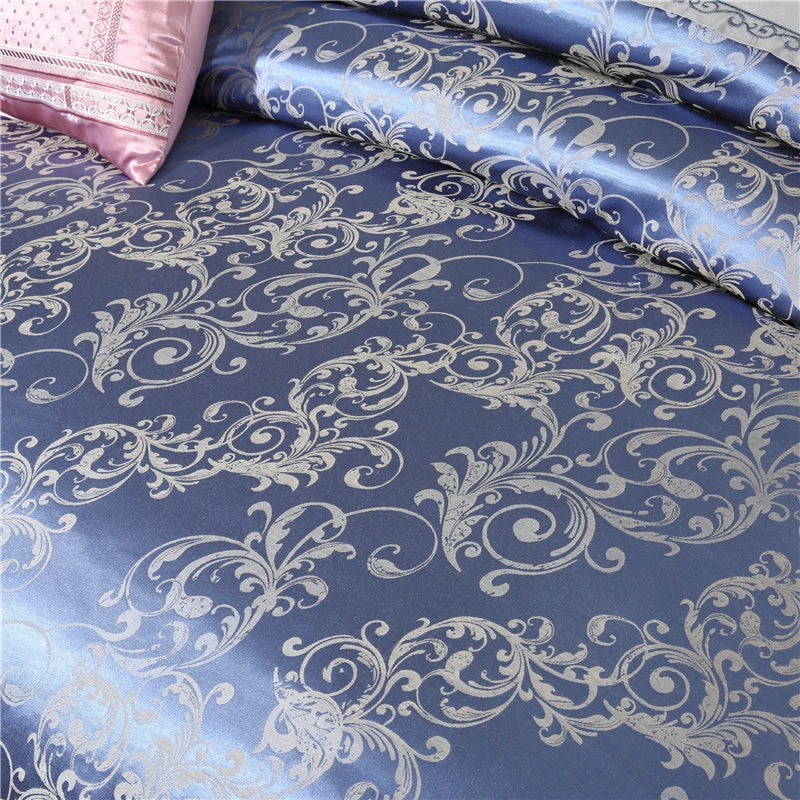 Home Decor Bedding Sets Royal Floral Satin Jacquard Embroidery Cotton Bedding Set 15 Home Decor Bedding Sets Royal Floral Satin Jacquard Embroidery Cotton Bedding Set