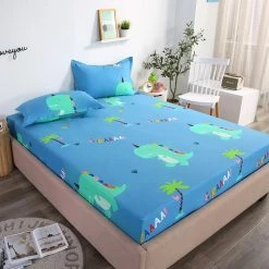 Home Decor T-rex Dino Cotton Fitted Sheet