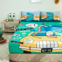 Home Decor Fast And Furiousss Dino Cotton Fitted Sheet Bed Sheets