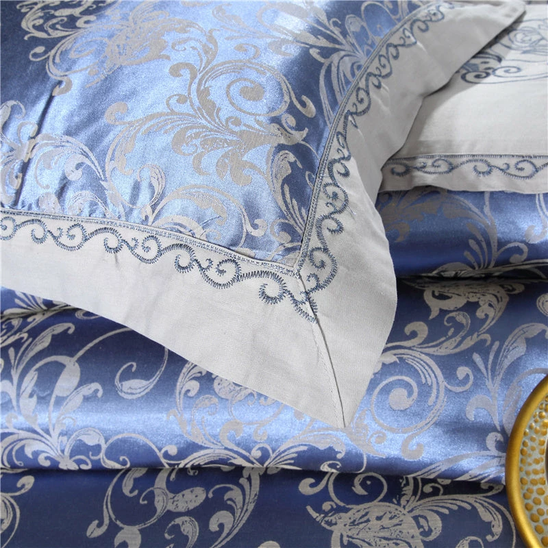 Home Decor Bedding Sets Royal Floral Satin Jacquard Embroidery Cotton Bedding Set 16 Home Decor Bedding Sets Royal Floral Satin Jacquard Embroidery Cotton Bedding Set