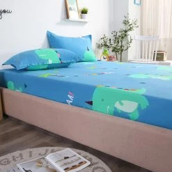 Home Decor T-rex Dino Cotton Fitted Sheet