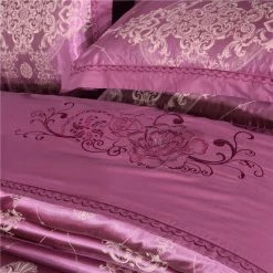 Home Decor Bedding Sets Royal Floral Satin Jacquard Embroidery Cotton Bedding Set 29 Home Decor Bedding Sets Royal Floral Satin Jacquard Embroidery Cotton Bedding Set