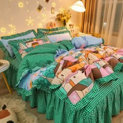 Home Decor Mosaic Buildings Bedding Set