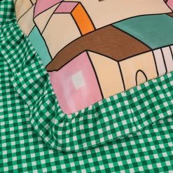 Home Decor Mosaic Buildings Bedding Set