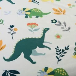 Home Decor When Dinos Roam The Earth Cotton Fitted Sheet Bed Sheets