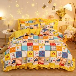 Home Decor Mosaic Buildings Bedding Set