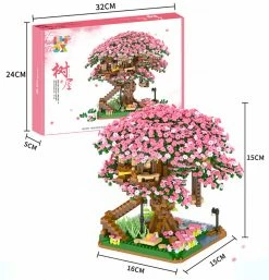 Build It Sakura Cherry Blossom Tree House Nano Building Set | NEW 17 Build It Sakura Cherry Blossom Tree House Nano Building Set | NEW