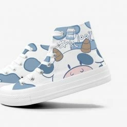 Apparel Blue Kawaii Cow Women's Sneakers Trainers | NEW