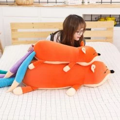 Soft Toy Kawaii Long Three Tail Fox Red Pink Orange Plushies | NEW 19 Soft Toy Kawaii Long Three Tail Fox Red Pink Orange Plushies | NEW