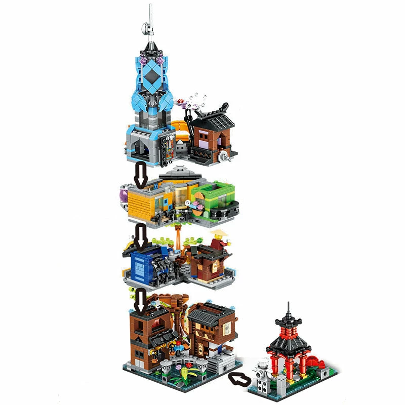 Build It Japanese City Garden Temple Nano Building Set | NEW 4 Build It Japanese City Garden Temple Nano Building Set | NEW