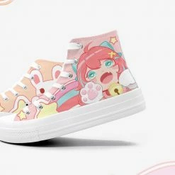 Apparel Kawaii School Girl Besties Shooting Star Women's Sneakers Trainers | NEW 12 Apparel Kawaii School Girl Besties Shooting Star Women's Sneakers Trainers | NEW