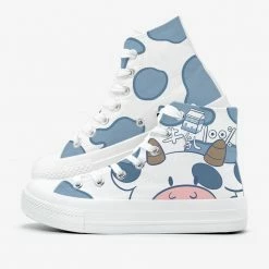 Apparel Blue Kawaii Cow Women's Sneakers Trainers | NEW