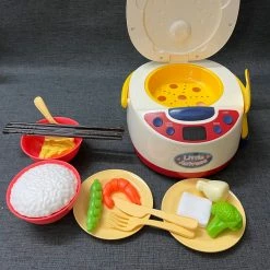 Toys Plush & Toys Electric Rice Cooker Interactive Kitchen Children Toy With Steam