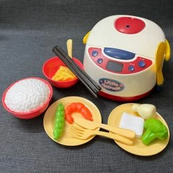 Toys Plush & Toys Electric Rice Cooker Interactive Kitchen Children Toy With Steam