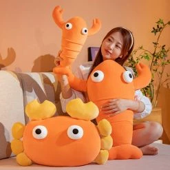 Soft Toy Kawaii Orange Crab & Lobster Plushie | NEW