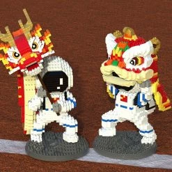 Build It Lion & Dragon Dance Astronaut Nano Building Blocks | NEW