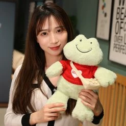 Soft Toy Fluffy Cheerful Frog Plushie Collection | NEW