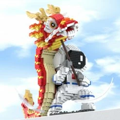 Build It Lion & Dragon Dance Astronaut Nano Building Blocks | NEW