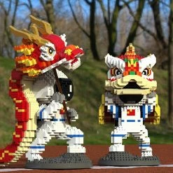 Build It Lion & Dragon Dance Astronaut Nano Building Blocks | NEW