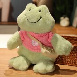 Soft Toy Fluffy Cheerful Frog Plushie Collection | NEW