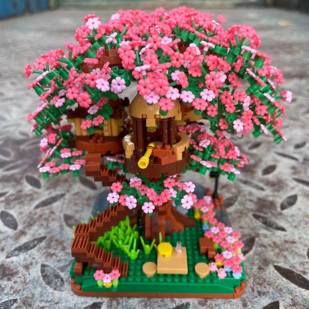 Build It Sakura Cherry Blossom Tree House Nano Building Set | NEW 8 Build It Sakura Cherry Blossom Tree House Nano Building Set | NEW
