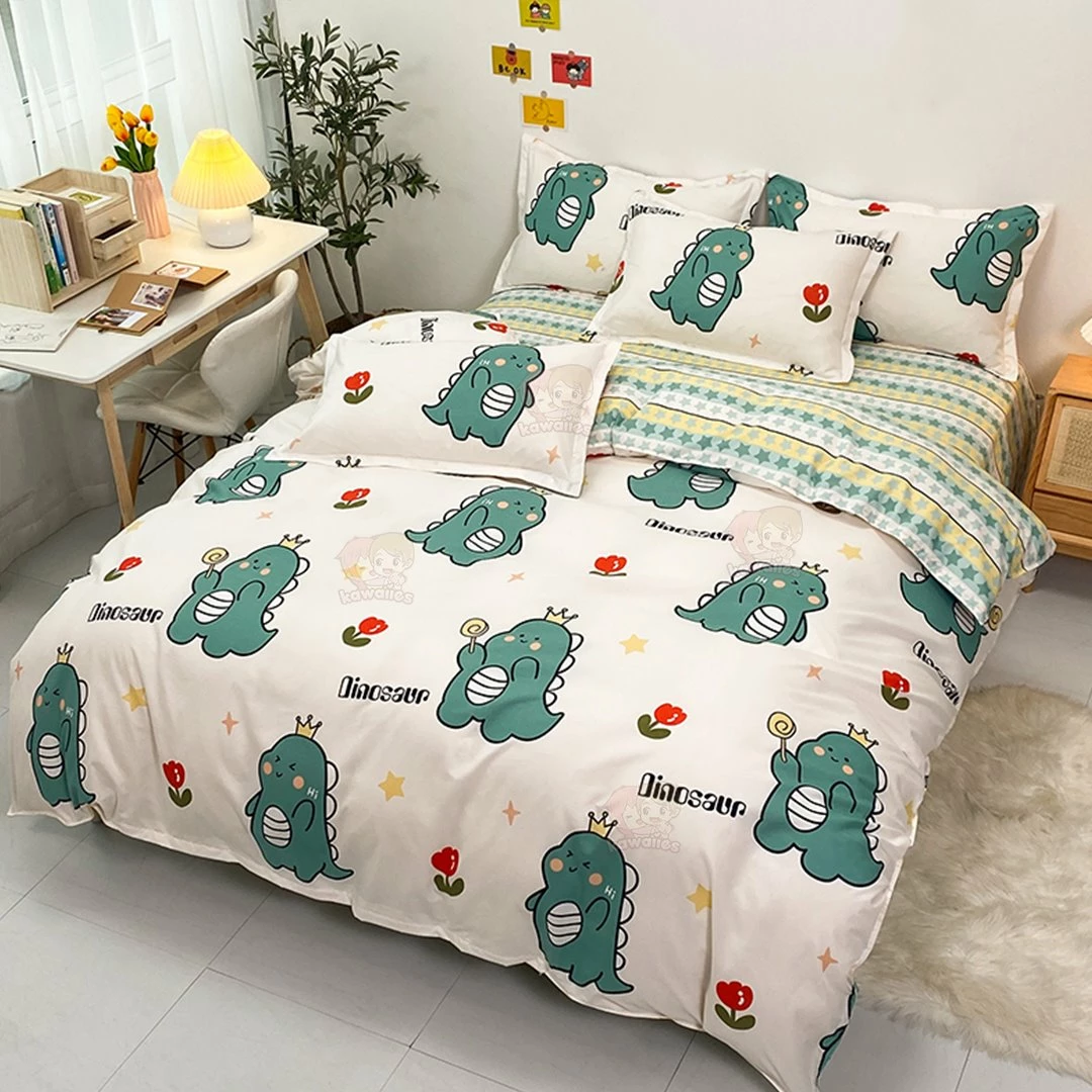 Home Decor Kawaii Chonky Dinosaur Bedding Set Home & Pets 4 Home Decor Kawaii Chonky Dinosaur Bedding Set Home & Pets