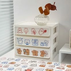 Accessories Adorable Animals Stickers Box Set Stationery 33 Accessories Adorable Animals Stickers Box Set Stationery