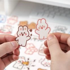 Accessories Adorable Animals Stickers Box Set Stationery 35 Accessories Adorable Animals Stickers Box Set Stationery
