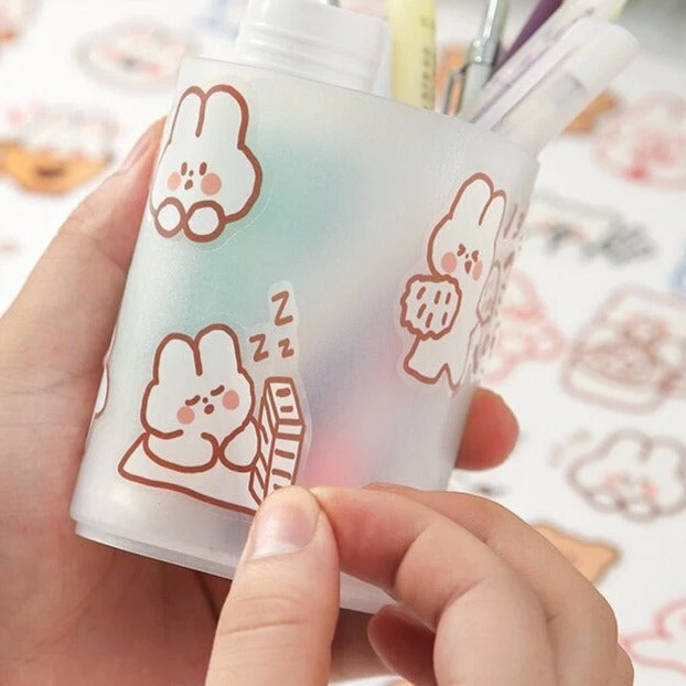 Accessories Adorable Animals Stickers Box Set Stationery 15 Accessories Adorable Animals Stickers Box Set Stationery