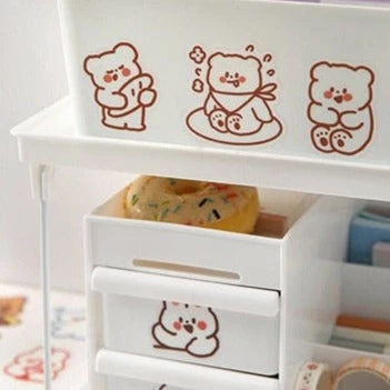 Accessories Adorable Animals Stickers Box Set Stationery 21 Accessories Adorable Animals Stickers Box Set Stationery