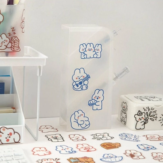 Accessories Adorable Animals Stickers Box Set Stationery 22 Accessories Adorable Animals Stickers Box Set Stationery