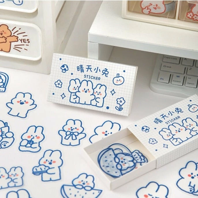 Accessories Adorable Animals Stickers Box Set Stationery 16 Accessories Adorable Animals Stickers Box Set Stationery