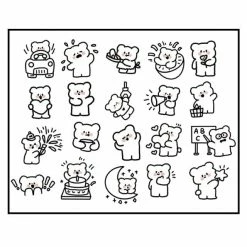 Accessories Adorable Animals Stickers Box Set Stationery 31 Accessories Adorable Animals Stickers Box Set Stationery