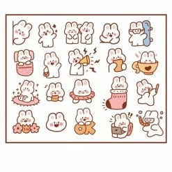 Accessories Adorable Animals Stickers Box Set Stationery 28 Accessories Adorable Animals Stickers Box Set Stationery