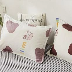 Home Decor Home & Pets Adorable Brown Cow & Milk Bedding Set