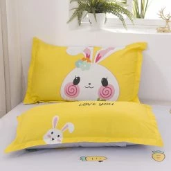 Home Decor Adorable Bunny And Carrot Print Bedding Set Home & Pets