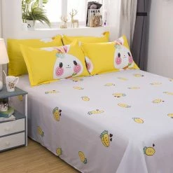 Home Decor Adorable Bunny And Carrot Print Bedding Set Home & Pets