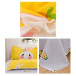 Home Decor Adorable Bunny And Carrot Print Bedding Set Home & Pets