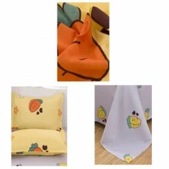 Home Decor Adorable Bunny And Carrot Print Bedding Set Home & Pets