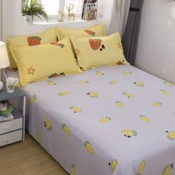 Home Decor Adorable Bunny And Carrot Print Bedding Set Home & Pets
