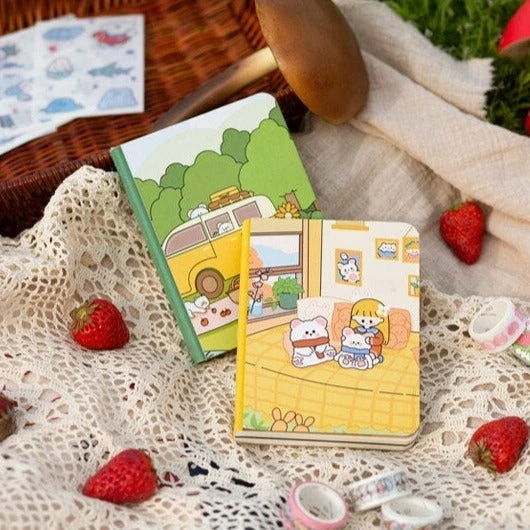 Accessories Adorable Bunny & Friends Travelling Journal Set 15 Accessories Adorable Bunny & Friends Travelling Journal Set