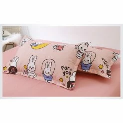 Home Decor Adorable Bunny Print Bedding Set Home & Pets