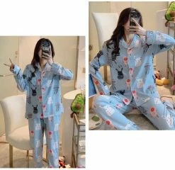 Apparel Adorable Cute Cat Pajamas Set